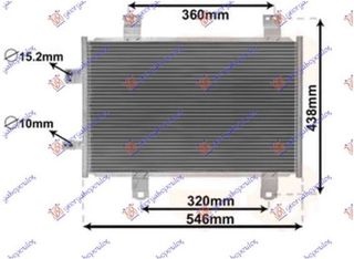 Ψυγείο A/C 1.5 D Πετρέλαιο (550x350x12) (D11R61480) για MAZDA CX3 15-19
