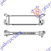 Ψυγείο Intercooler 1.7 Cdi (391x115x34) (1685000000) για MERCEDES VANEO 02-05