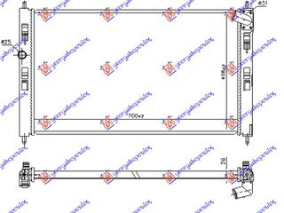 Ψυγείο Νερού 1.6 Di - d Πετρέλαιο Μηχανικό (700x410) Κολαρο Οδηγό Μεση (1350A763) για MITSUBISHI ASX 12-16