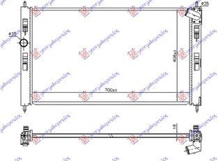 Ψυγείο Νερού 1.6 - 1.8 16v Βενζίνη (700x410x16) Κολαρο Μεση Οδηγό KOYO (1350A761) 2014- για MITSUBISHI ASX 12-16