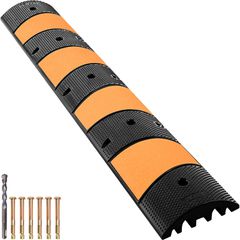 VEVOR Modular Rubber Speed ​​Bump Driveway Cable Protector Ramp 6FT με 2 κανάλια