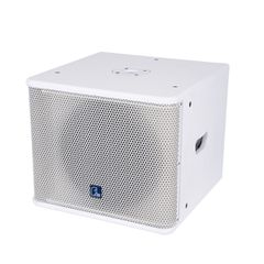 Ενεργό αυτοενισχυόμενο ηχείο Subwoofer επιδαπέδιο με ψηφιακό ενισχυτή BA1.6 AC 220V/50 600W RMS λευκό χρώμα Μ44.5xΠ44.5xΥ37.5cm
