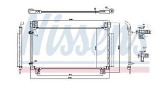 ΨΥΓΕΙΟ A/C TOYOTA YARIS P13 2017 2018 2019 2020 1500CC - 1800CC 2NR-FKE - 2ZR-FE (594X318X12) NISSENS 941277 350612 5707286496118 DCN50134 884600D500 884600D550