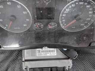 VOLKSWAGEN-VW GOLF 5 1.6 BSE SET IMMO SIEMENS VDO SIMOS 7.1A,06A906033EM,5WP40322,1K0920853P
