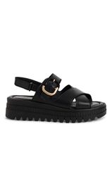 ΓΥΝΑΙΚΑ TAMARIS ΣΑΝΔΑΛΙΑ ΓΥΝΑΙΚΕΙΑ 28704-44 BLACK LEATHER