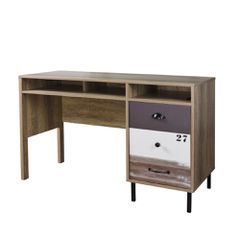 NUMBER ΓΡΑΦΕΙΟ 1ΠΟΡΤΑ SONOMA ΛΕΥΚΟ ΓΚΡΙ 120x48x75