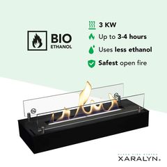 Xaralyn Burner L Black Καυστήρας Βιοαιθανόλης