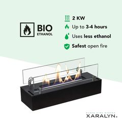 Xaralyn Burner S Black Καυστήρας Βιοαιθανόλης