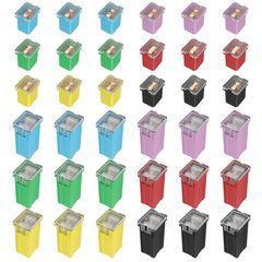 Σέτ ασφάλειες JCASE 36pcs Υψηλό και Χαμηλό Τετράγωνο