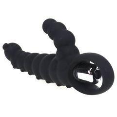 Mini Caterpillar G-spot Vibrator 16cm Black-thumb-1