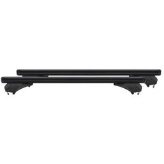 ΜΠΑΡΕΣ ΑΛΟΥΜΙΝΙΟΥ SONIC BLACK 120cm ΣΕ ΜΑΥΡΟ ΧΡΩΜΑ ΓΙΑ ΟΡΟΦΗ ΜΕ FLUSH ΚΑΙ RAISED RAILS