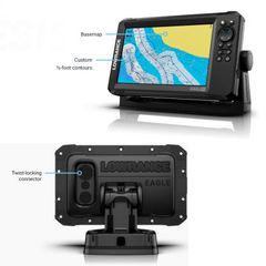 Βυθόμετρο Με Μάτι Lowrance Eagle 9″ Με Αισθητήρα 50/200kHz – 455/800kHz