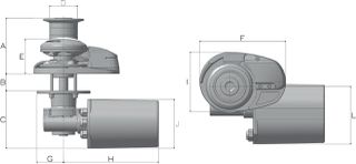 Εργάτης Lofrans Project X2 Aluminium 1500W 12V 10ISO Lofrans'