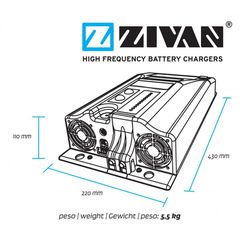 Φορτιστής Μπαταριών Zivan NG3 24V 80A