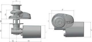 Εργάτης Άγκυρας Lofrans' X2 Aluminum 1500W - 24V / 10 Mm , ISO 4565