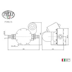 Διαφραγματική Αντλία FEIT PVM0,16 24V