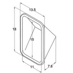 Ντουλάπι Γωνιακό L18xW11cm