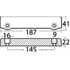 Ανόδιο Volvo Penta 250-270-280 Polipodio Italy