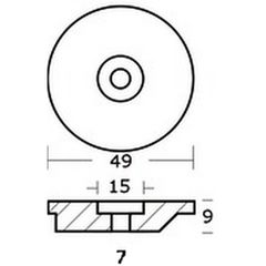Ανόδιο Suzki 55321-93900 9.9-15Hp Polipodio Italy