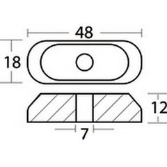 Ανόδιο Suzki 55320-98400 9.9-15Hp 4Str. Polipodio Italy