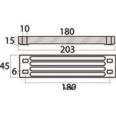 Ανόδιο Yamaha 60-90Hp 6H4-45251-01 Polipodio Italy