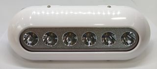 Υποβρύχιο Φωτιστικό Οβάλ 160x60mm 6x3Watt Λευκό Πλαστικό 10-30V