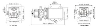 Πρεσοστατική Αντλία Seaflo 5 Λίτρα/Λεπτό 5.5BAR 1.3GPM Diaphragm Pump 12