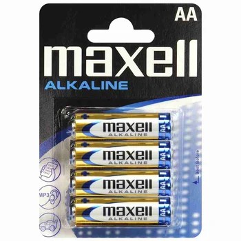 4 x Maxell Alkaline LR6/AA Alkaline Battery