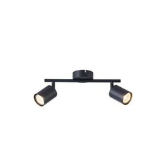 Σποτ μεταλλικό δίφωτο 2XGU10 Max 7W 300X80X155mm μαύρο χρώμα ARTE ILLUMINA OLYMP