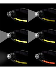 NEO TOOLS Φακός κεφαλής 2σε1 Επαναφορτιζόμενος XPG + COB LED 400Lumens (99-117)