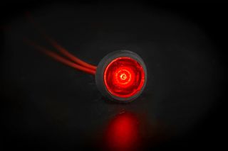 Φανάρι Όγκου Στρόγγυλο Φιμέ Led Fristom 12-36V Κόκκινο