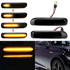 Carro Led φλας φτερού για BMW E46 (1998-2001) - φιμέ με τρεχούμενο φλας - 2 Τεμάχια / CA-012036