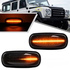 Carro Led φλας φτερού για Landrover Discovery 2 (1999-2004), Freelander 1 (1998-2002), Defender - φιμέ με τρεχούμενο φλας /  2 Τεμάχια / CA-012073