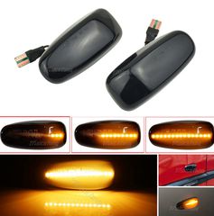 Carro Led φλας φτερού για Mercedes ML W163 (1999-2005) - φιμέ με τρεχούμενο φλας / 2 Τεμάχια / CA-012087