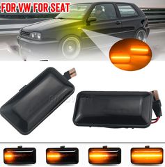 Carro Led φλας φτερού για VW Golf 3 / Vento / Passat B4 (1988-1994) - φιμέ με τρεχούμενο φλας 2 Τεμάχια / CA-012129