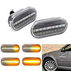 Carro Led φλας φτερού για Vw / Ford / Seat / Λευκά με τρεχούμενο φλας 2 Τεμάχια / CA-012127