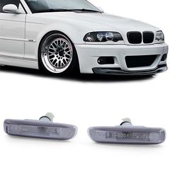Carro 244107 Πλαϊνά Φλας Φτερού Για Bmw 3 E46 Sedan 99-01 / Touring 99-01 / Compact 01-04 / Coupe 99-03 Λευκά 2 Τεμάχια