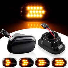 Πλαϊνά Φλας Φτερού Για Toyota Avensis / Hilux / Celica / Prius / Corolla Canbus Led Dynamic Φιμέ 2 Τεμάχια