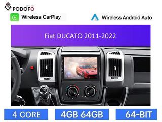 Fiat Ducato (2011-2022) Android Car Radio 9" 4+64GB Ασύρματο CarPlay & Aσύρματο Android Auto GPS  WiFi DSP