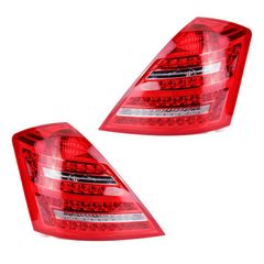 Πισινά Φανάρια Set Για Mercedes-Benz S-Class W221 05-09 Led Κόκκινο/Crystal Carner S-Class - 0025179