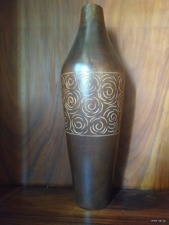 Ανθοδοχειο ξύλινο τικ 45cm