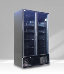 Βιτρίνα διπλή με ανοιγόμενες πόρτες 1200lt CL1300 HD