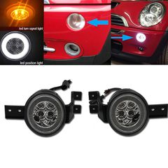 Μπροστινά Φλας Για Mini Cooper R50 / R52 / R53 01-06 Με Φώτα Θέσης Led Smoke 2 Τεμάχια Mini Cooper / One / S - 0025539