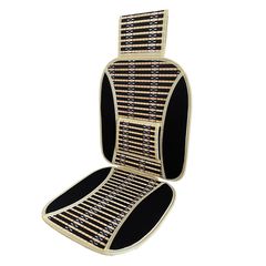 Πλατοκάθισμα Ψάθα Για Κάθισμα Αυτοκινήτου Havana Μαύρο-Μπεζ 1 Τεμάχιο Universal - 0012236