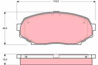 Τακάκια φρένων για Mazda mx-5 LUCAS NAY0-33-23ZA, NAY03323ZC