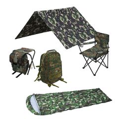 Είδη camping camouflage σετ προσφοράς 5τμχ