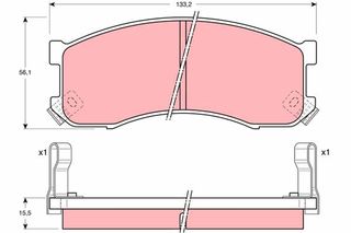 Τακάκια φρένων για MAZDA 626, MPV GN513323Z, GN513328Z