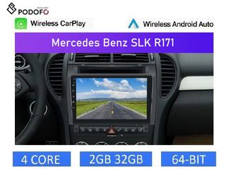 Mercedes SLK R171 (2004-11) Car Radio 9" 2+32GB Ασύρματο CarPlay & Aσύρματο Android Auto GPS  WiFi EQ