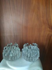 Κηροπηγια. Kosta Boda Scandinavian polar(σετ2)Φ7.5