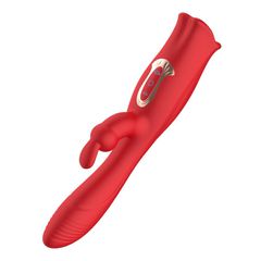 3-in-1 Pleasure Rabbit Vibrator with Teasing Mouth Bite-thumb-6